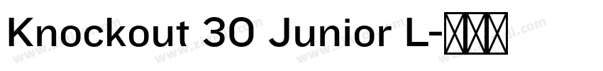 Knockout 30 Junior L字体转换 Knockout 30 Junior L字体转换